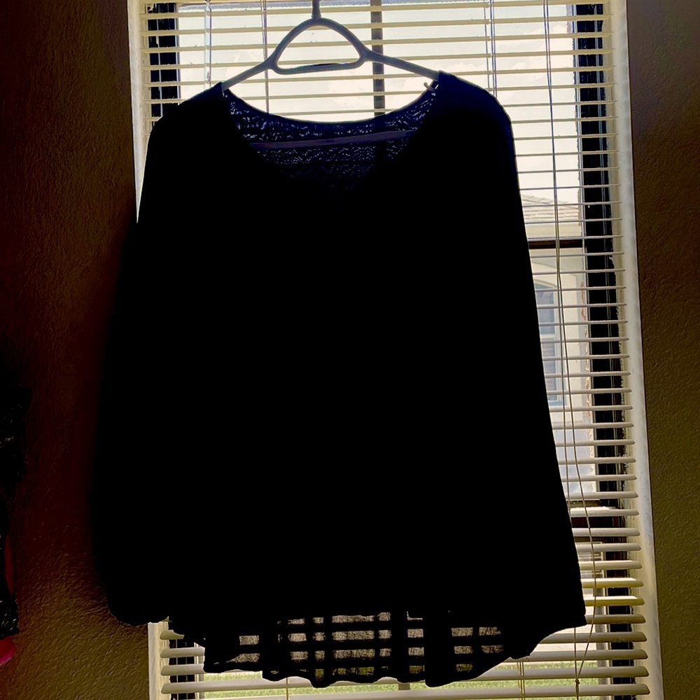 Loose fitting, long sleeve blouse by Express.